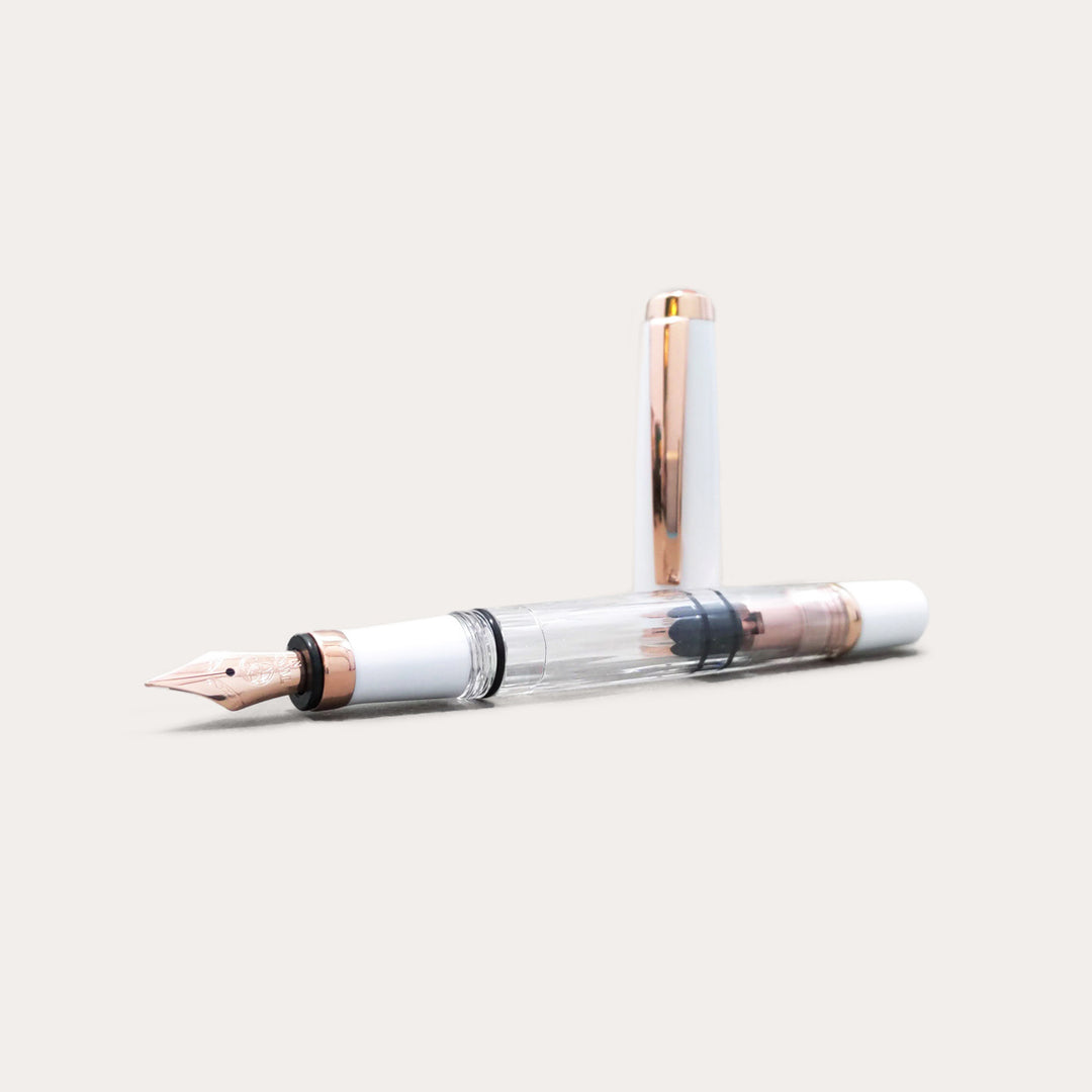 Diamond 580 Fountain Pen | White Rose Gold II