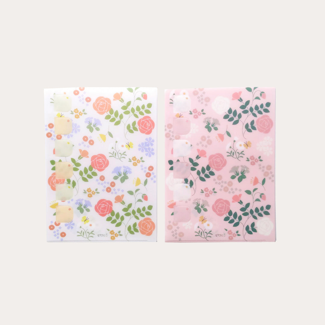 Clear A4 Index Folder | Flowers