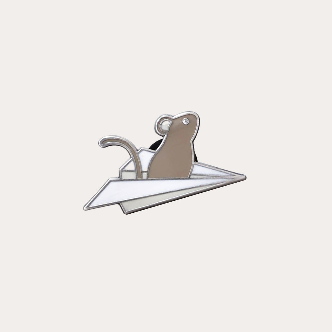 The Paper Mouse | Enamel Pin