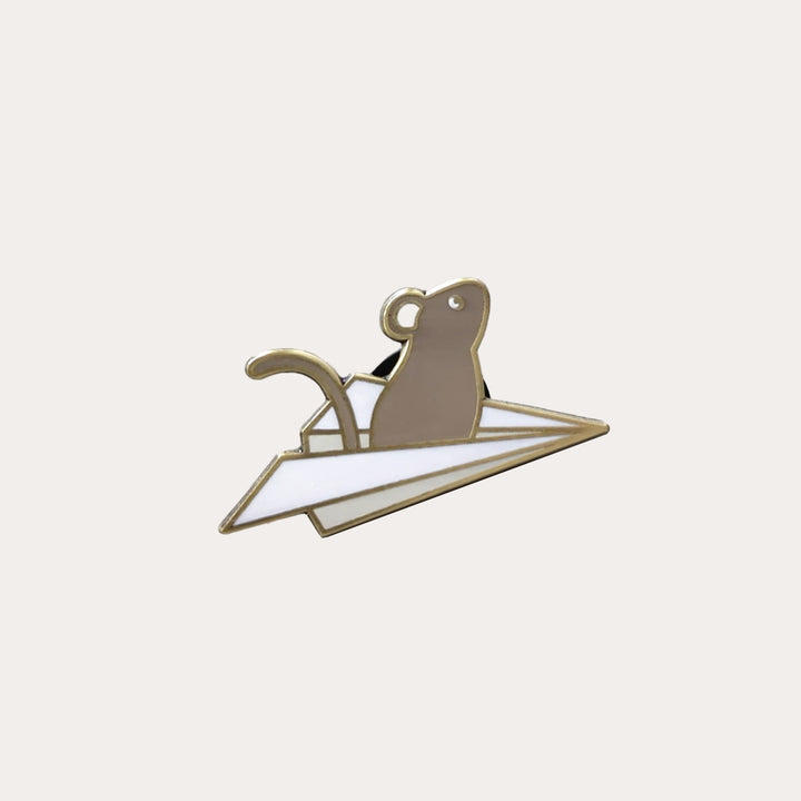 The Paper Mouse | Enamel Pin