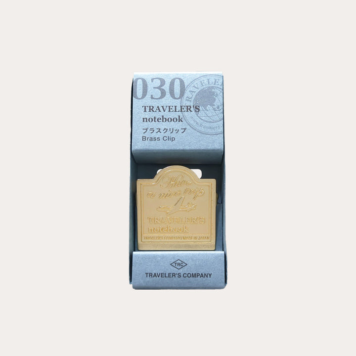 TRAVELER'S notebook 030 Brass Clip | Airplane