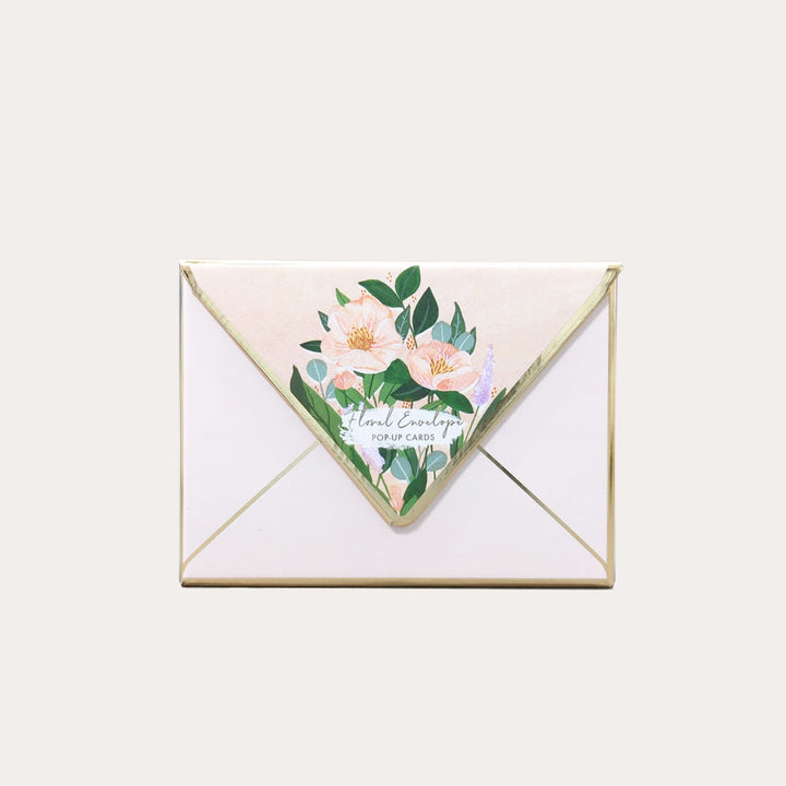 Floral Envelope | Assorted 8 Pop-up Card Set