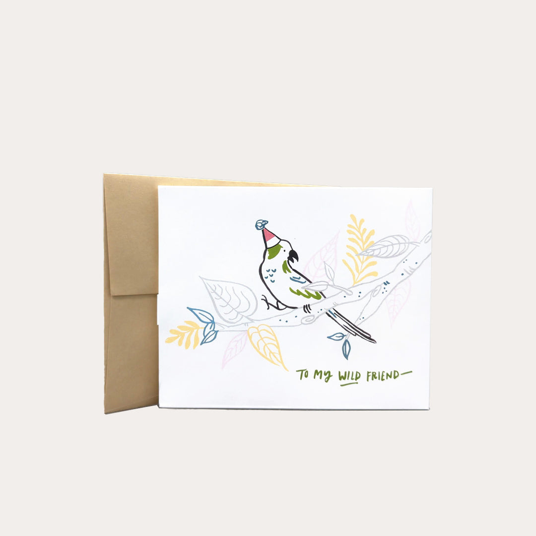 Tropical Parakeets | Pop Up Greeting Card