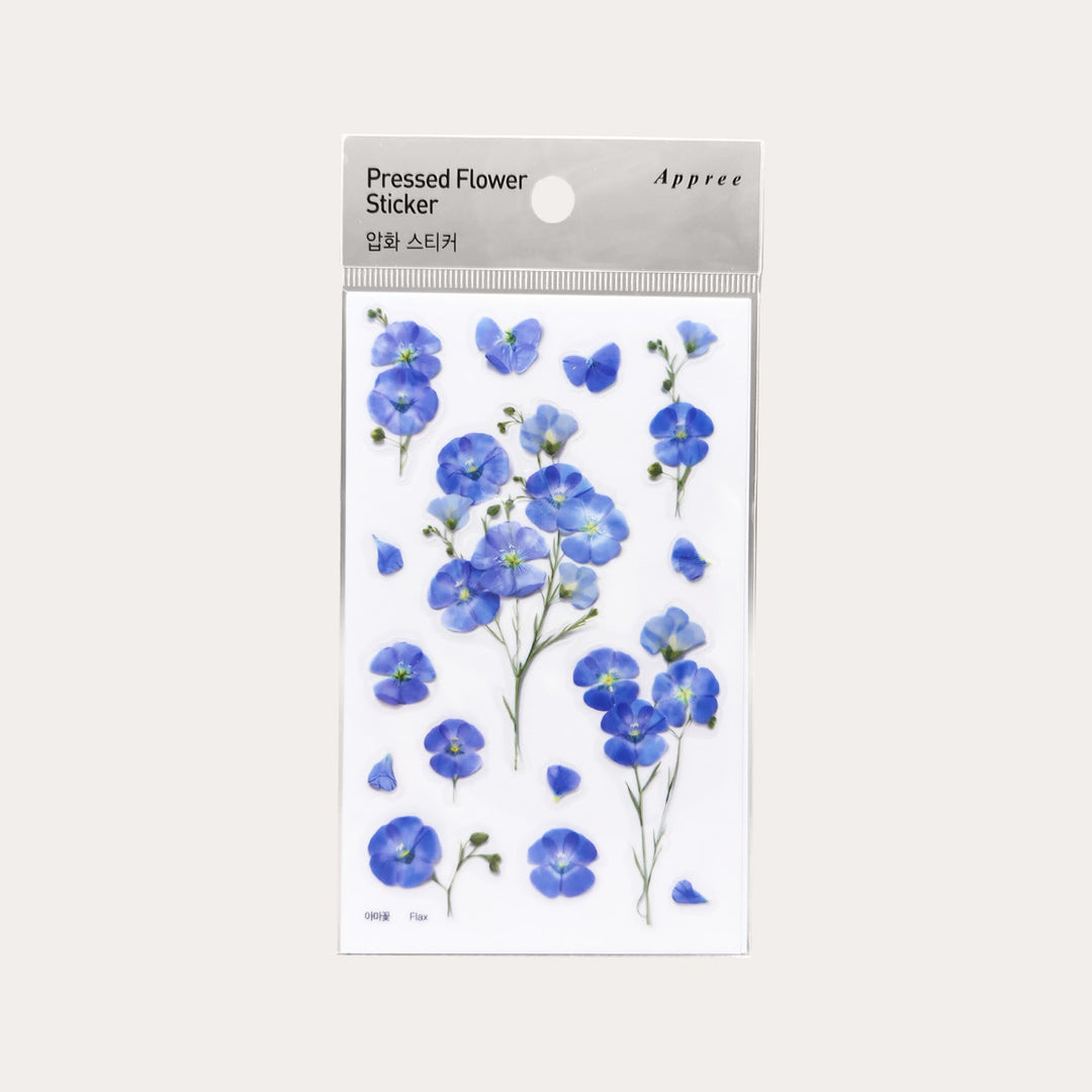 Flax | Pressed Flower Sticker