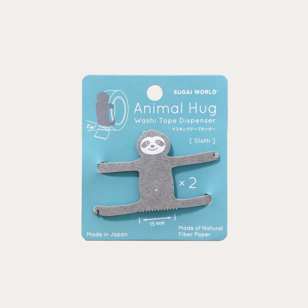 Sloth Animal Hug Washi Tape Dispenser | Set of 2