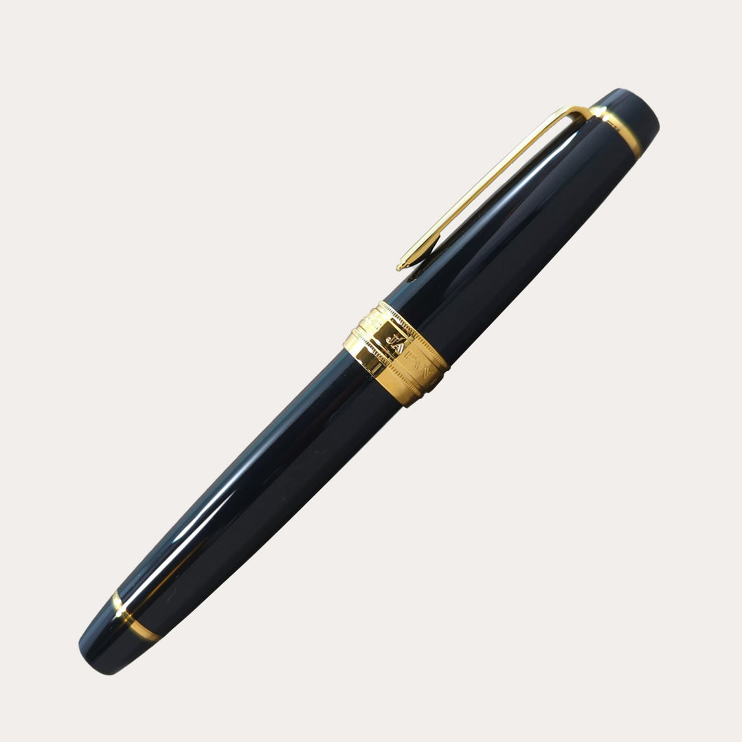 Pro Gear King of Pens Fountain Pen | Black with Gold Trim