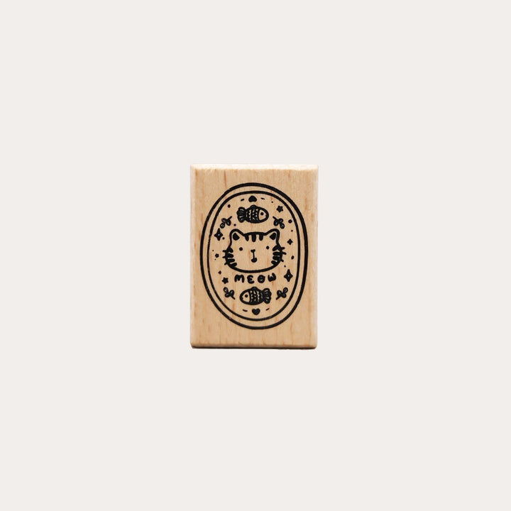 Cat Badge Mini Stamp