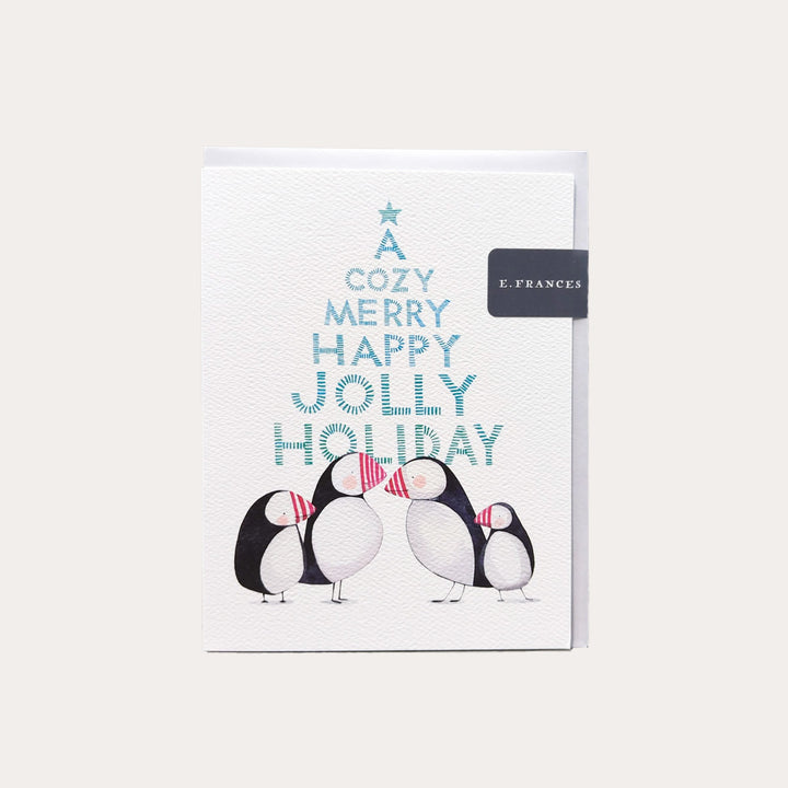 Jolly Puffins | Holiday Card