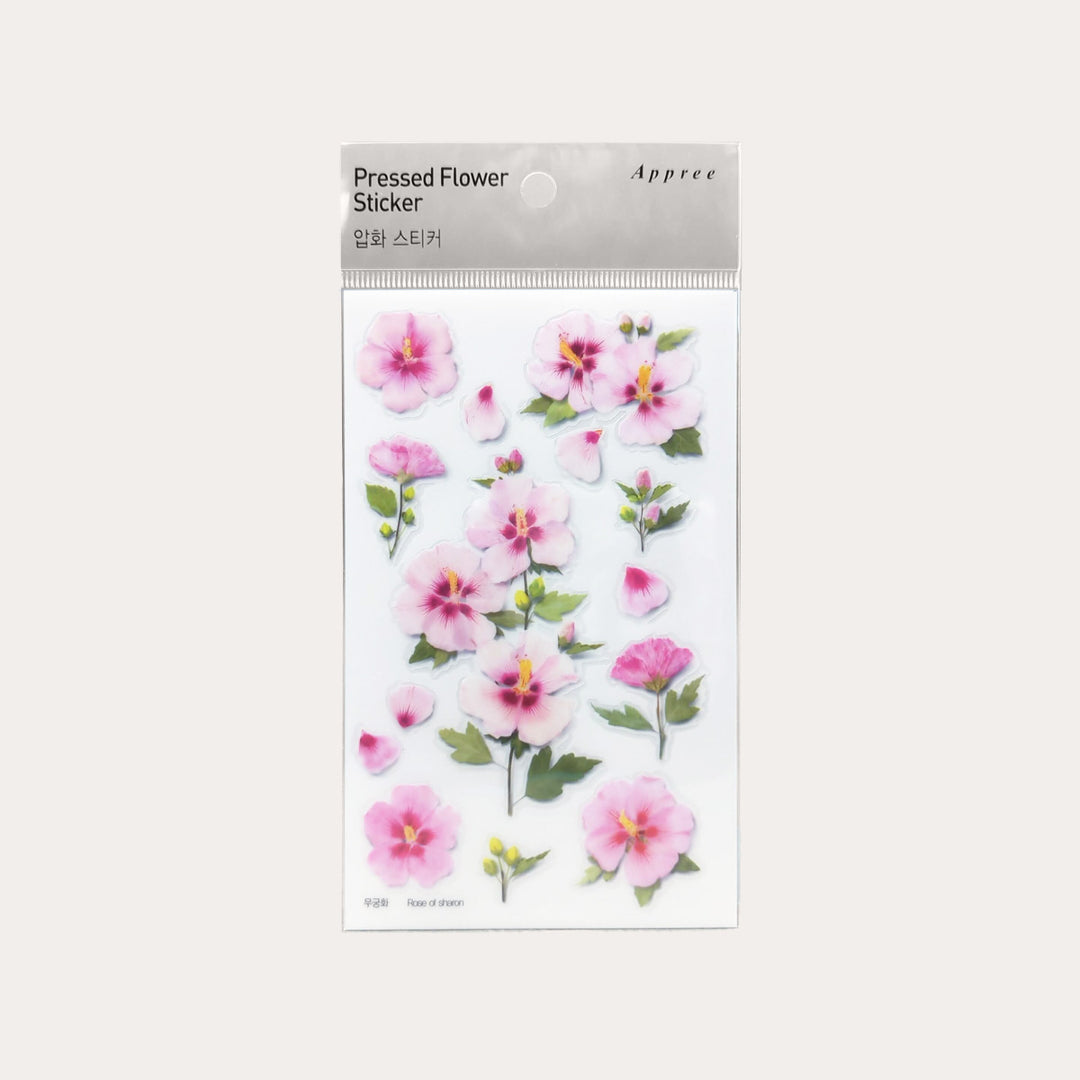 Rose of Sharon | Pressed Flower Sticker