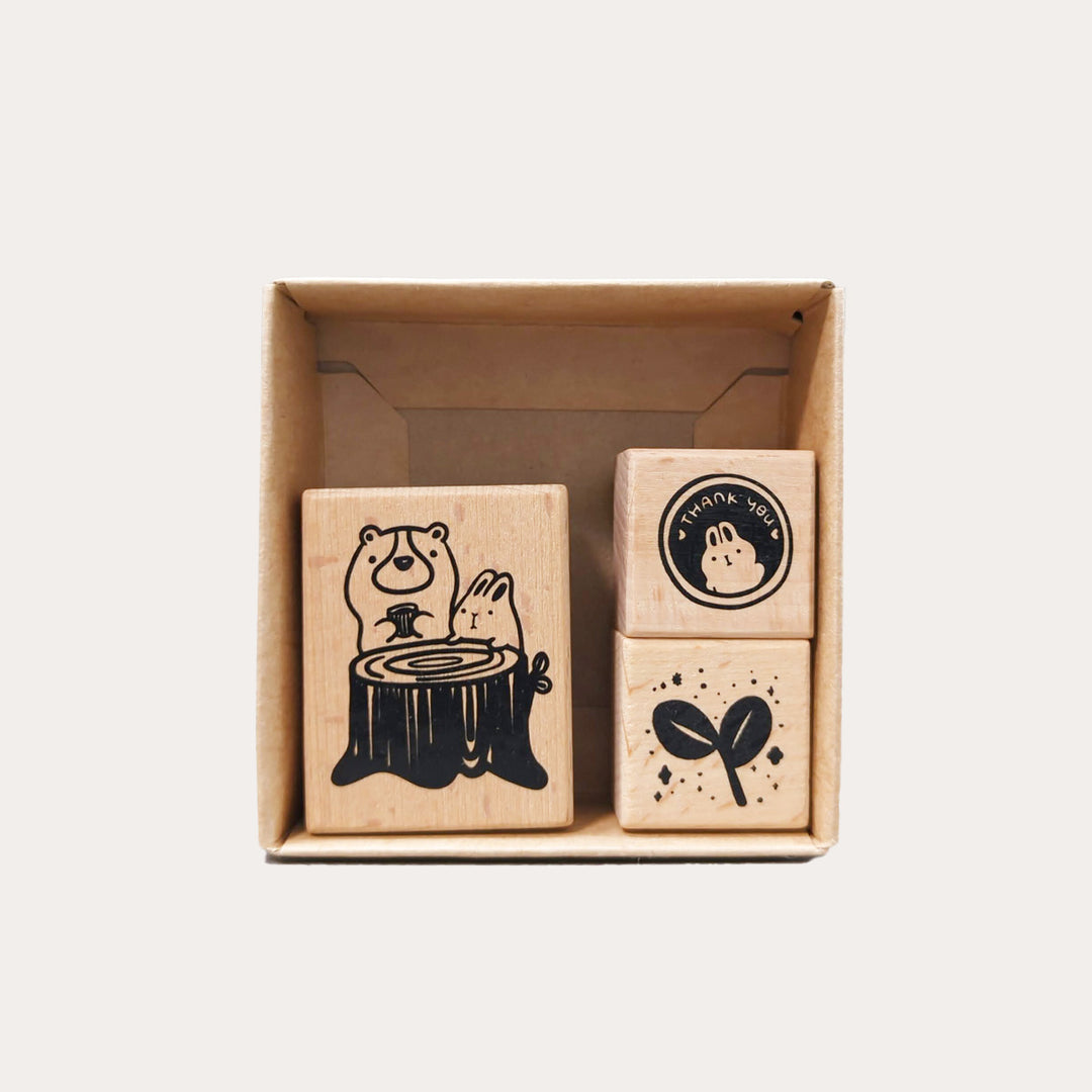 Bear and Bunny Tea Time Stamp Set Bear and Bunny Tea Time Stamp Set