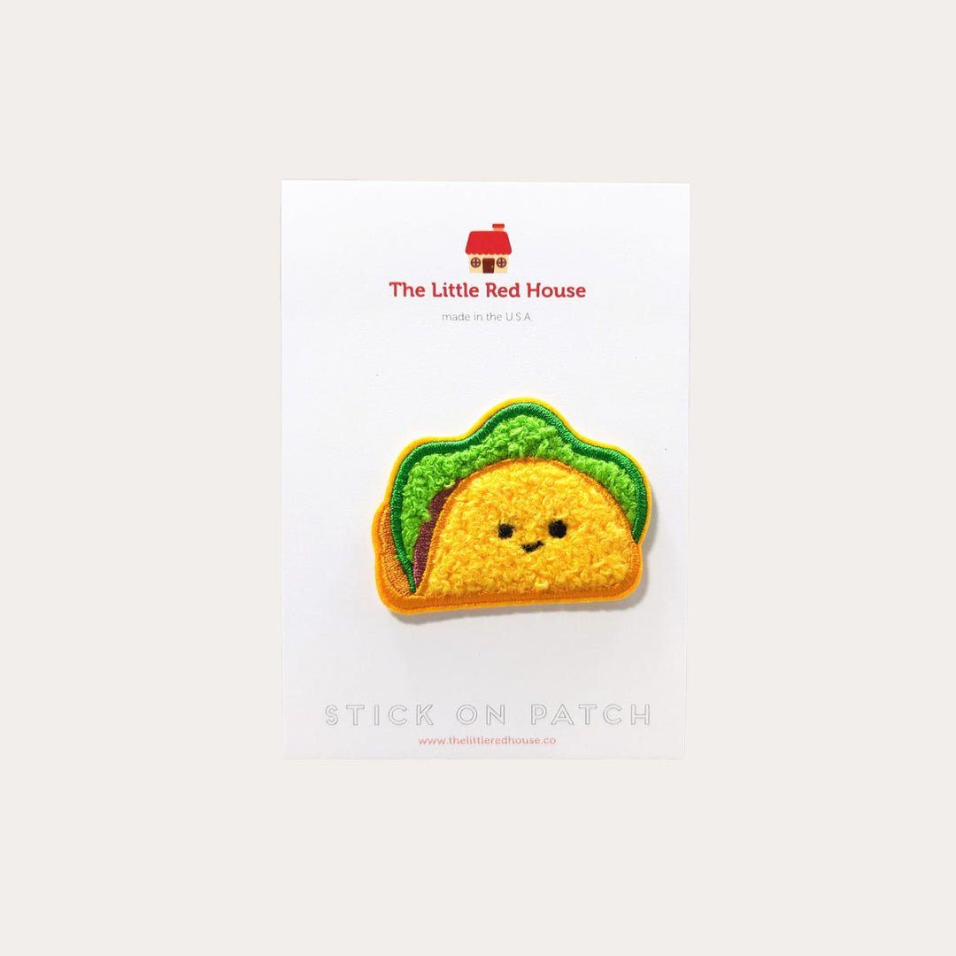 Taco Stick On Chenille Patch Taco Stick On Chenille Patch