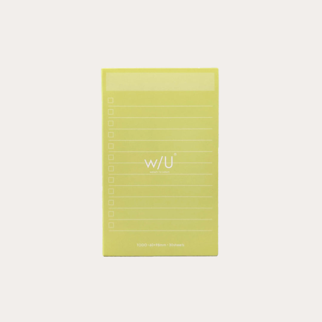 W/U Slim Sticky Note | Checklist *