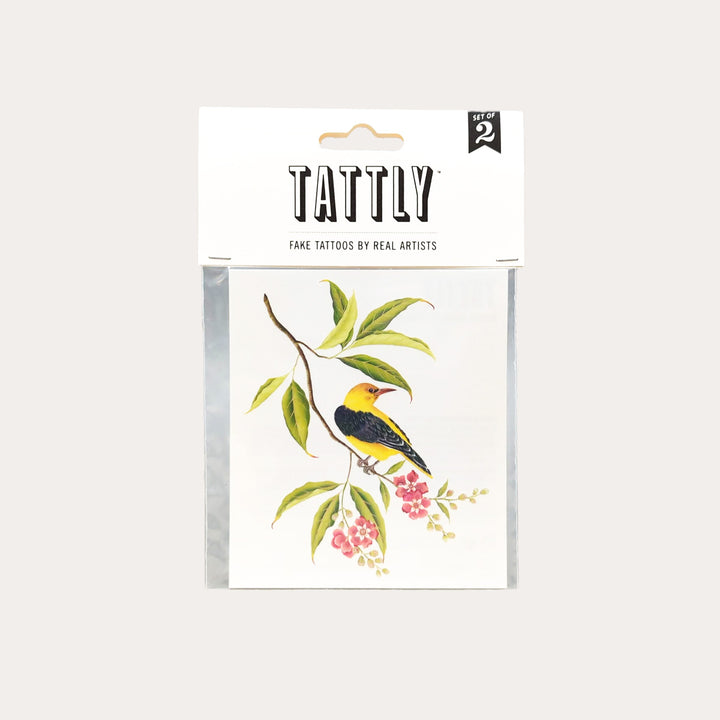 Golden Oriole | Temporary Tattoo Pair