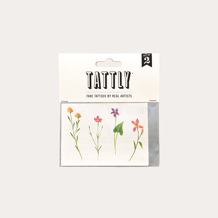 Petite Florals | Temporary Tattoo Pair