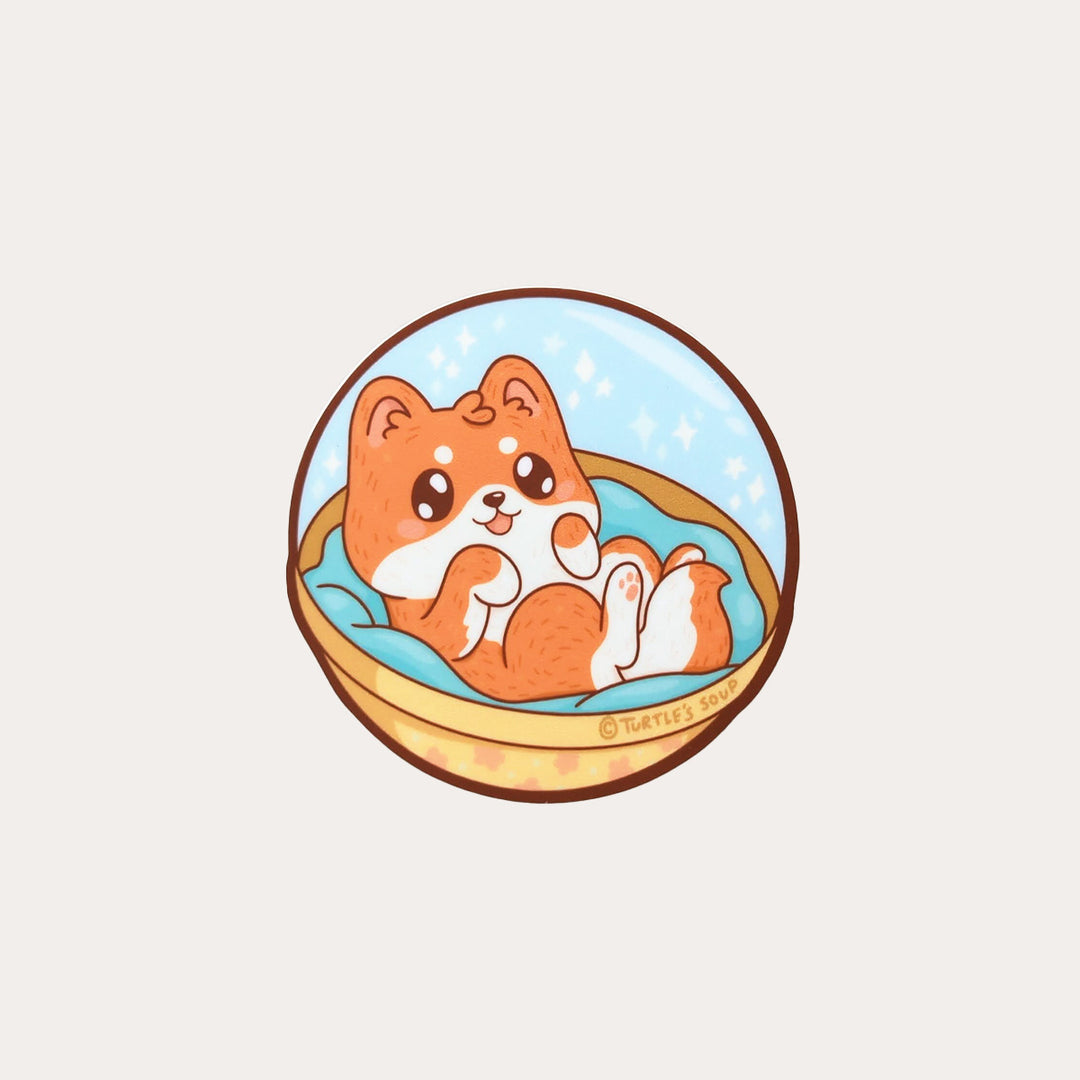 Shiba Puppy Capsule | Vinyl Sticker