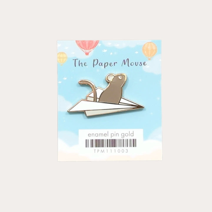 The Paper Mouse | Enamel Pin