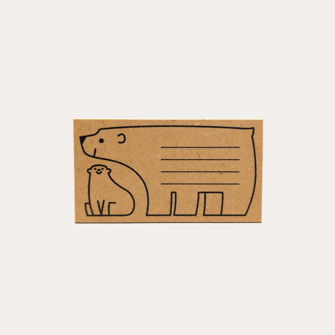 Bear Message Wooden Stamp