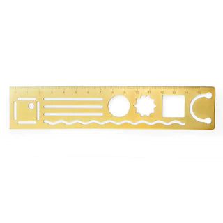 3 in 1 Metal Ruler