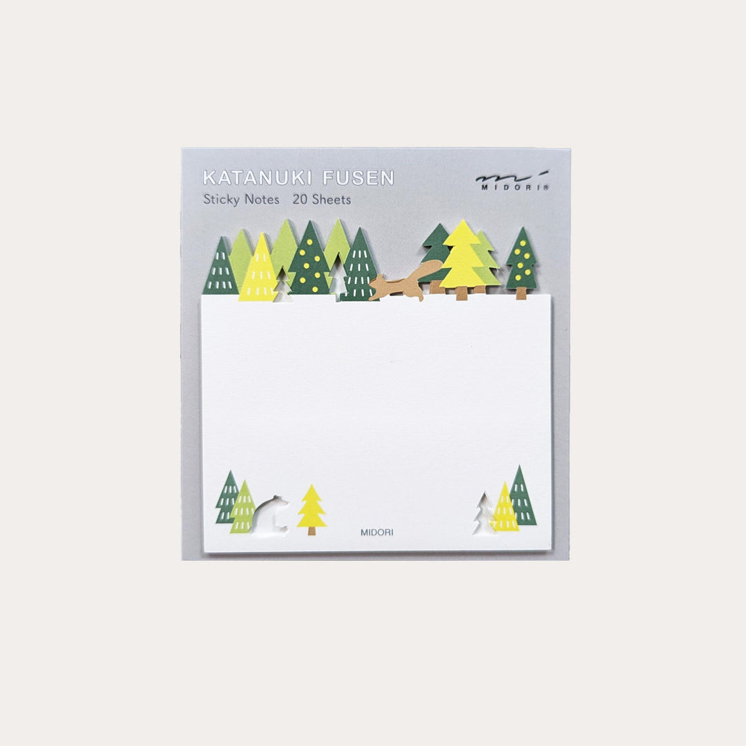 Forest Die-Cut Sticky Notes