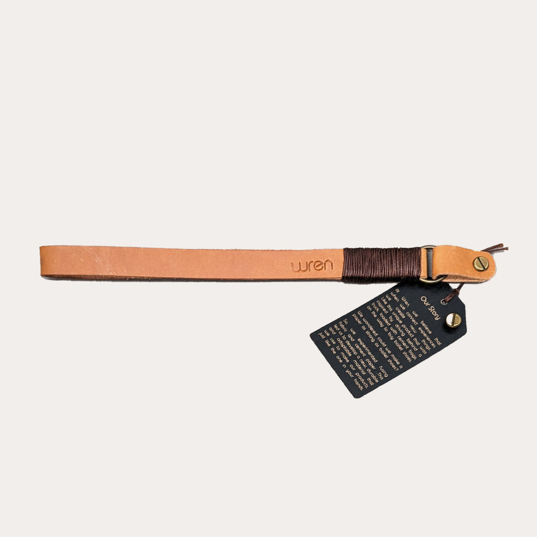 Leather Wrist Straps for Sleeves | Brown *