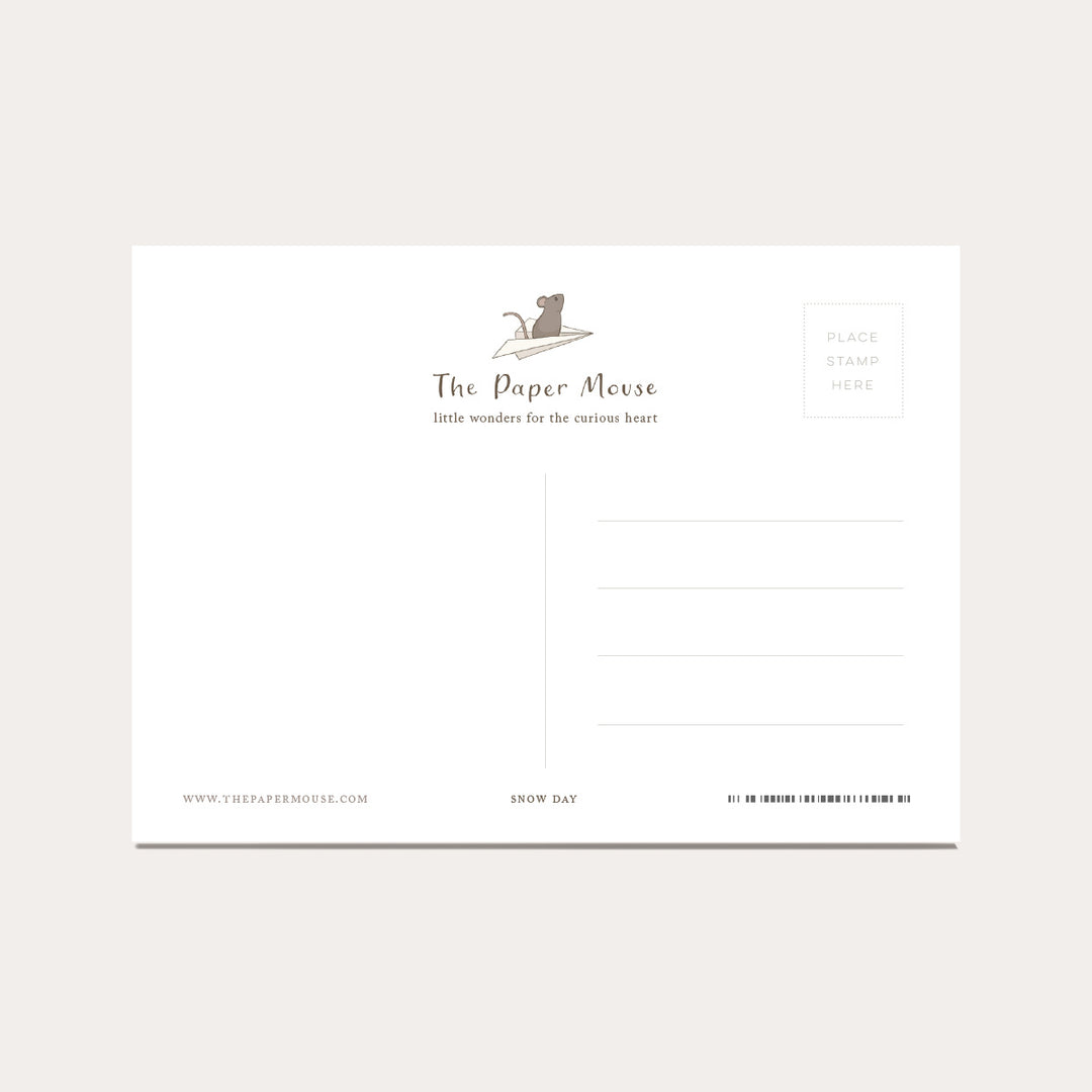 Snow Day | Coloring Postcard