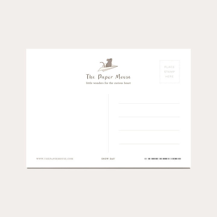 Snow Day | Coloring Postcard