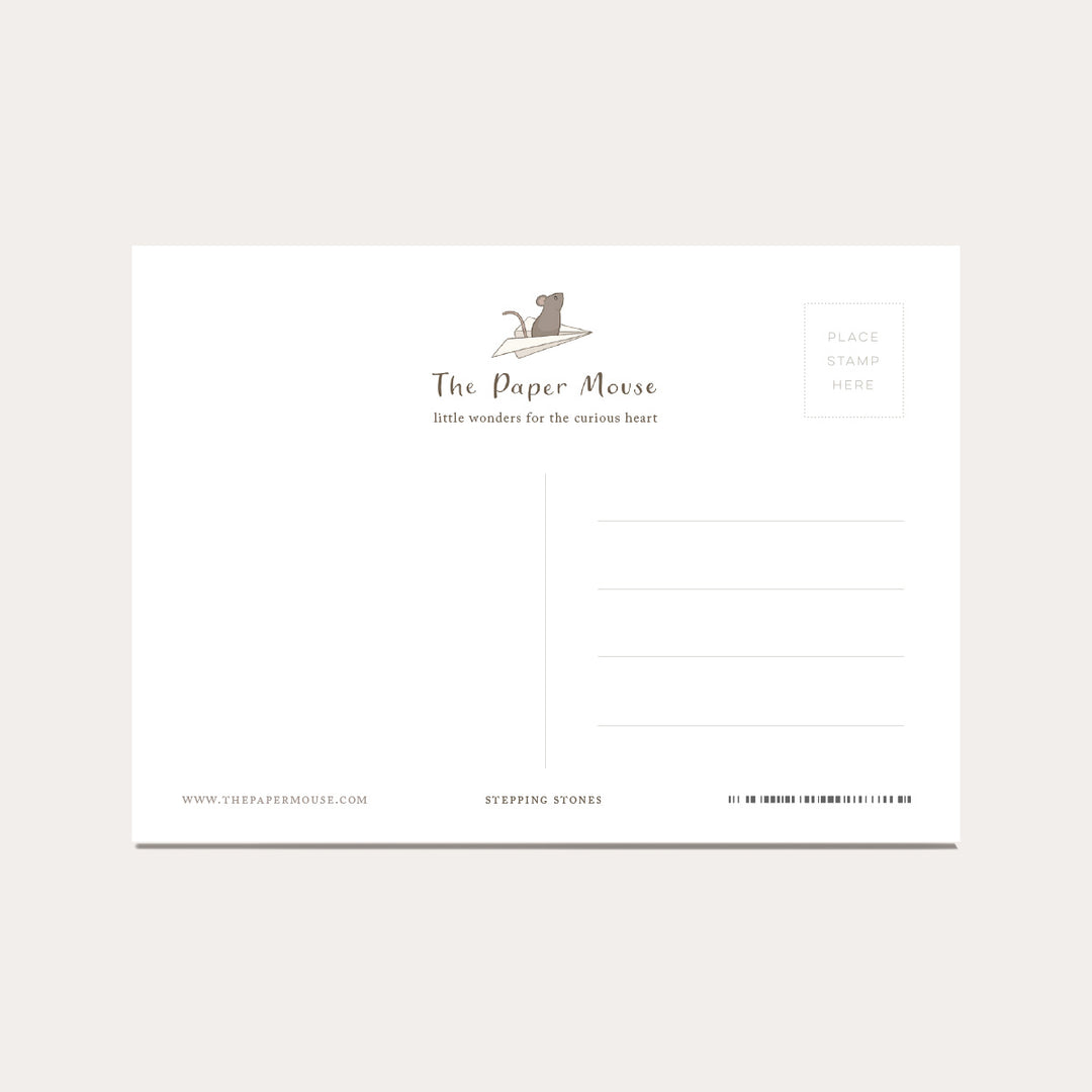 Stepping Stones | Coloring Postcard