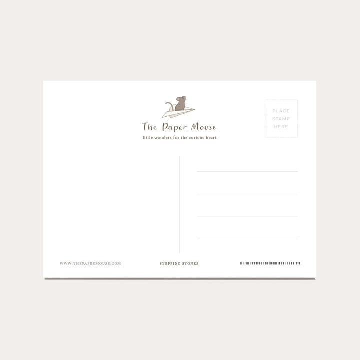 Stepping Stones | Coloring Postcard