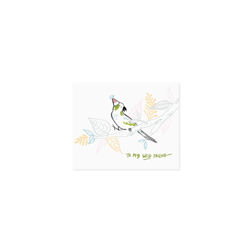 Tropical Parakeets | Pop Up Greeting Card