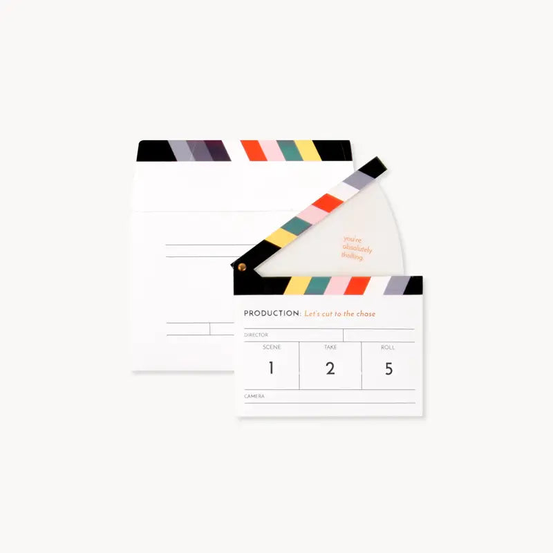 Clapperboard | Pop Up Greeting Card*