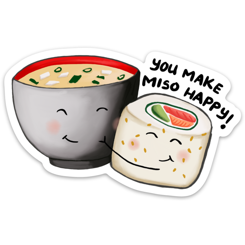 Miso Happy | Vinyl Sticker