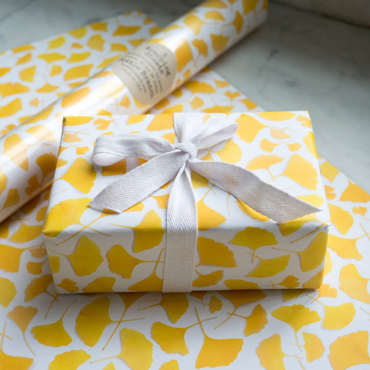 Yellow Ginkgo Leaves | Gift Wrap