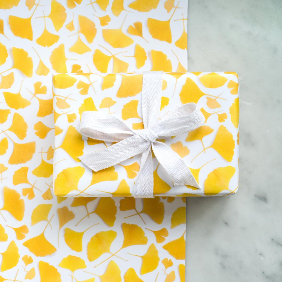 Yellow Ginkgo Leaves | Gift Wrap