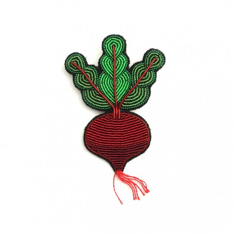 Beetroot Hand-Embroidered Pin *