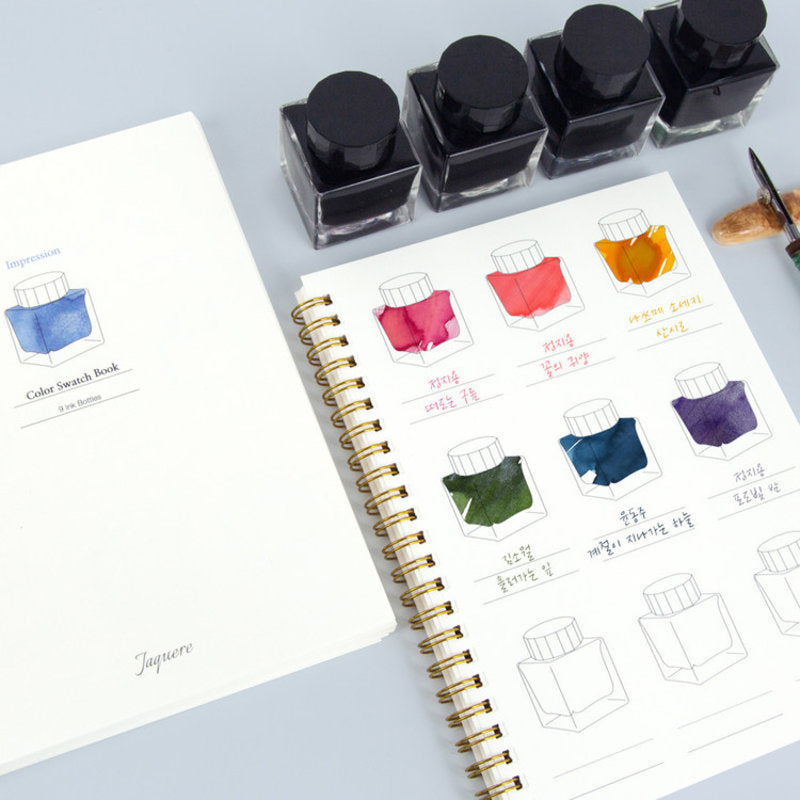 Ink Color Swatch Book | 40 Pages